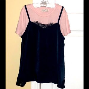 Abercrombie kids Tee Under Cami Shirt